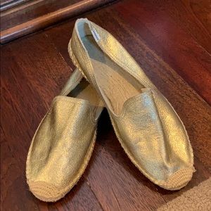 Gold Espadrilles
